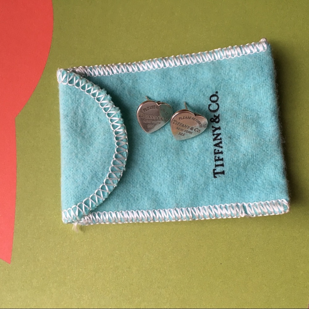 Return to Tiffany heart earrings